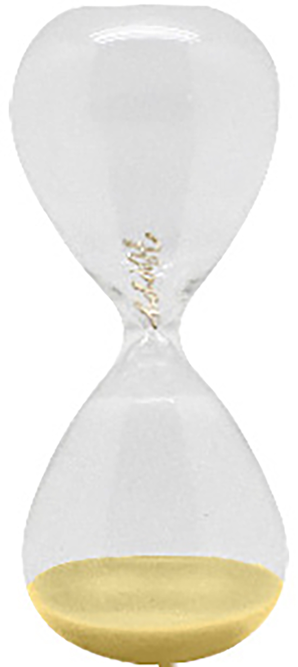 Flows Message Sandglass Hourglass with message - Clocks - Glass Yellow