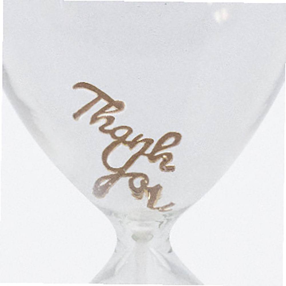 Flows Message Sandglass Hourglass with message - Clocks - Glass Yellow