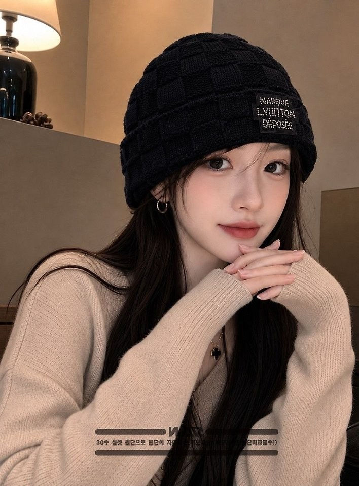 섬네일: 루이비통 스퀘어 비즈 비니 모자