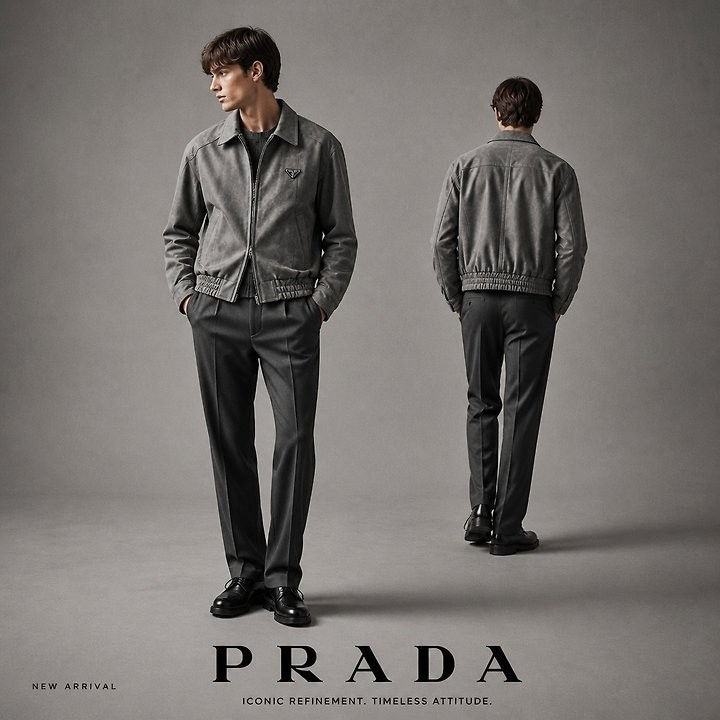 섬네일: 프라다 포드 크롭 레더자켓