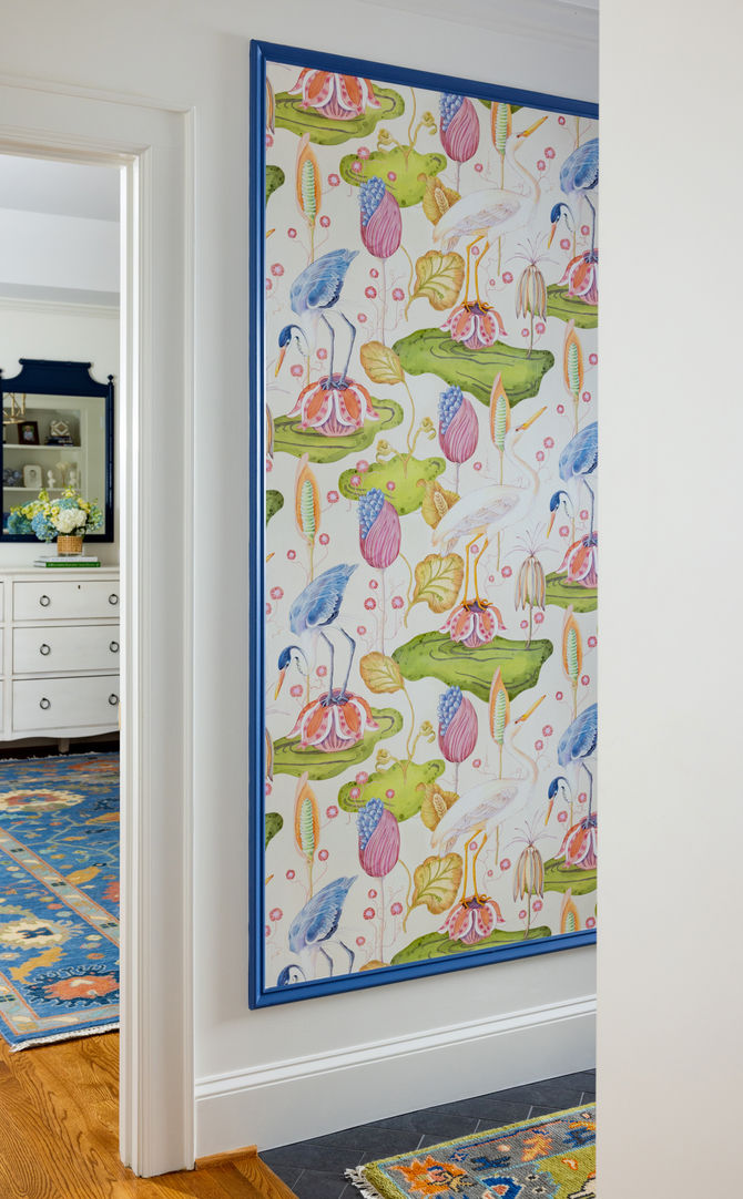 A Colorful Mudroom with a Creative Solution