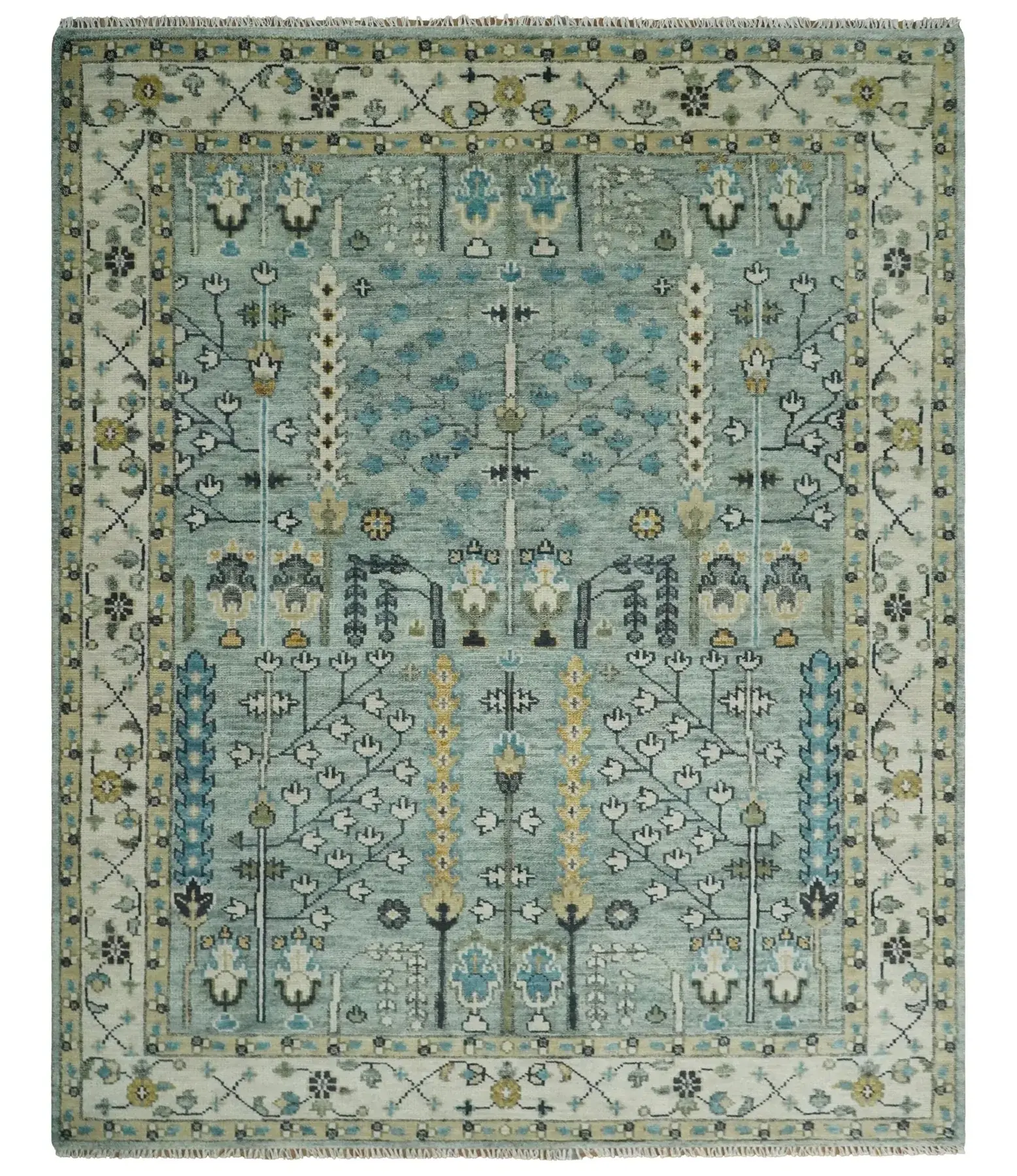 Hattie Hand-Knotted Wool Rug with intricate designs and rich textures, perfect for enhancing any room's decor.