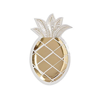 pineapple party plates crate and barrel