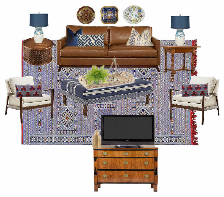 Design Plan for a Cozy, Collected Living Room