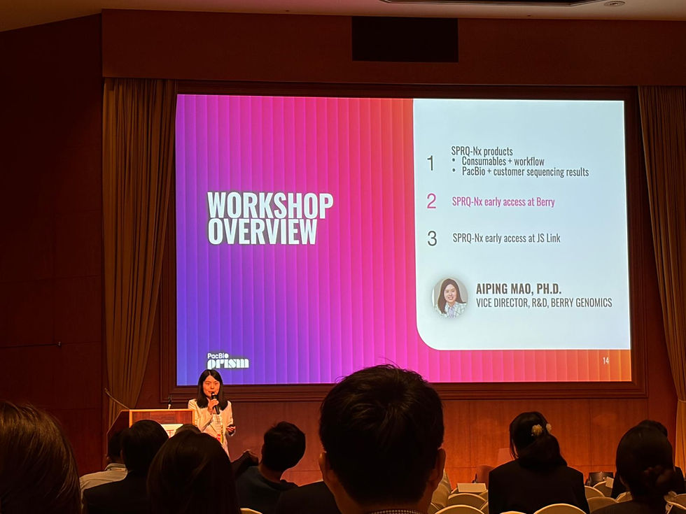 Dr. Mao shared our early-access experience with PacBio’s latest chemistry, SPRQ-Nx.