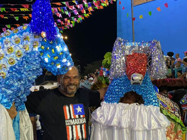 TRADIÇÃO LUMINENSE: Jorge Marú prestigia o ritual da morte do boi da Maioba