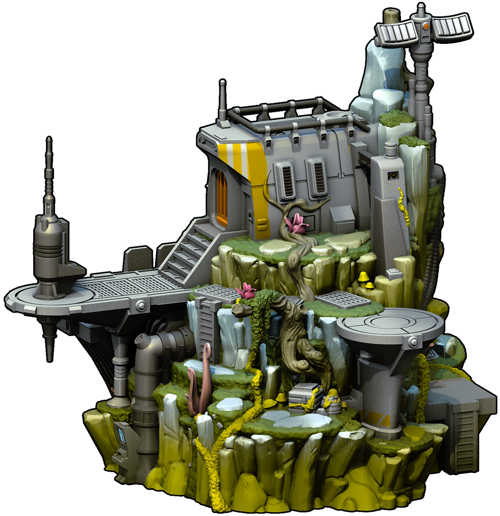 Rebel Star Wars Legion Hill Fort Buildings Terrain War Scenery STL 3D printable