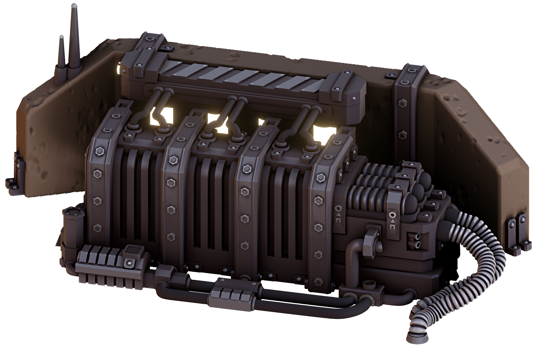 3D printable Dawn of War Imperial Guard Building Energy Generator War Scenery
