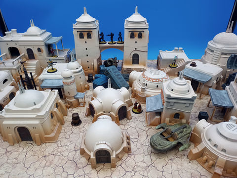 War Scenery 3D printed Yar'kassy Desert City