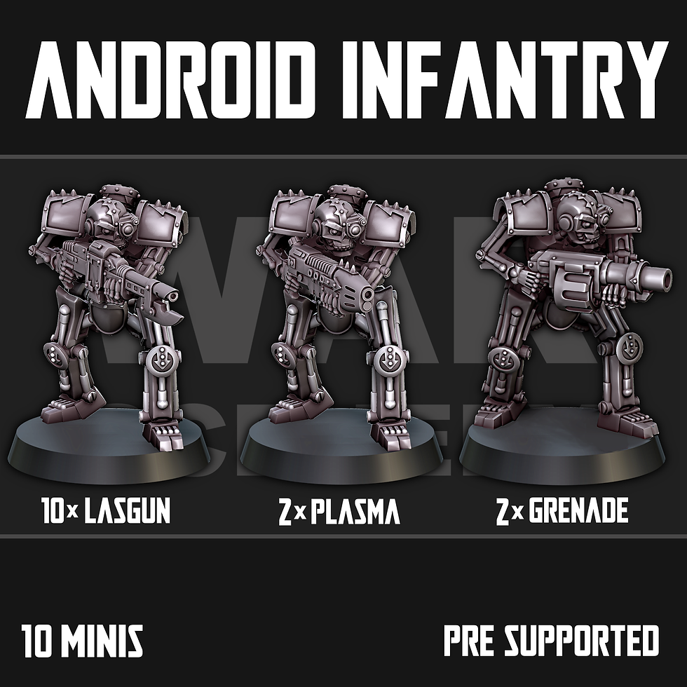 Miniaturbild: 3D printable Chaos Dark Mechanicum Androids Terminator Old Necron Space Crusade War Scenery Warhammer 40k STL