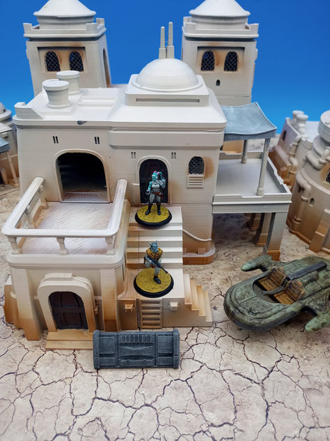 War Scenery 3D printed Yar'kassy Desert City