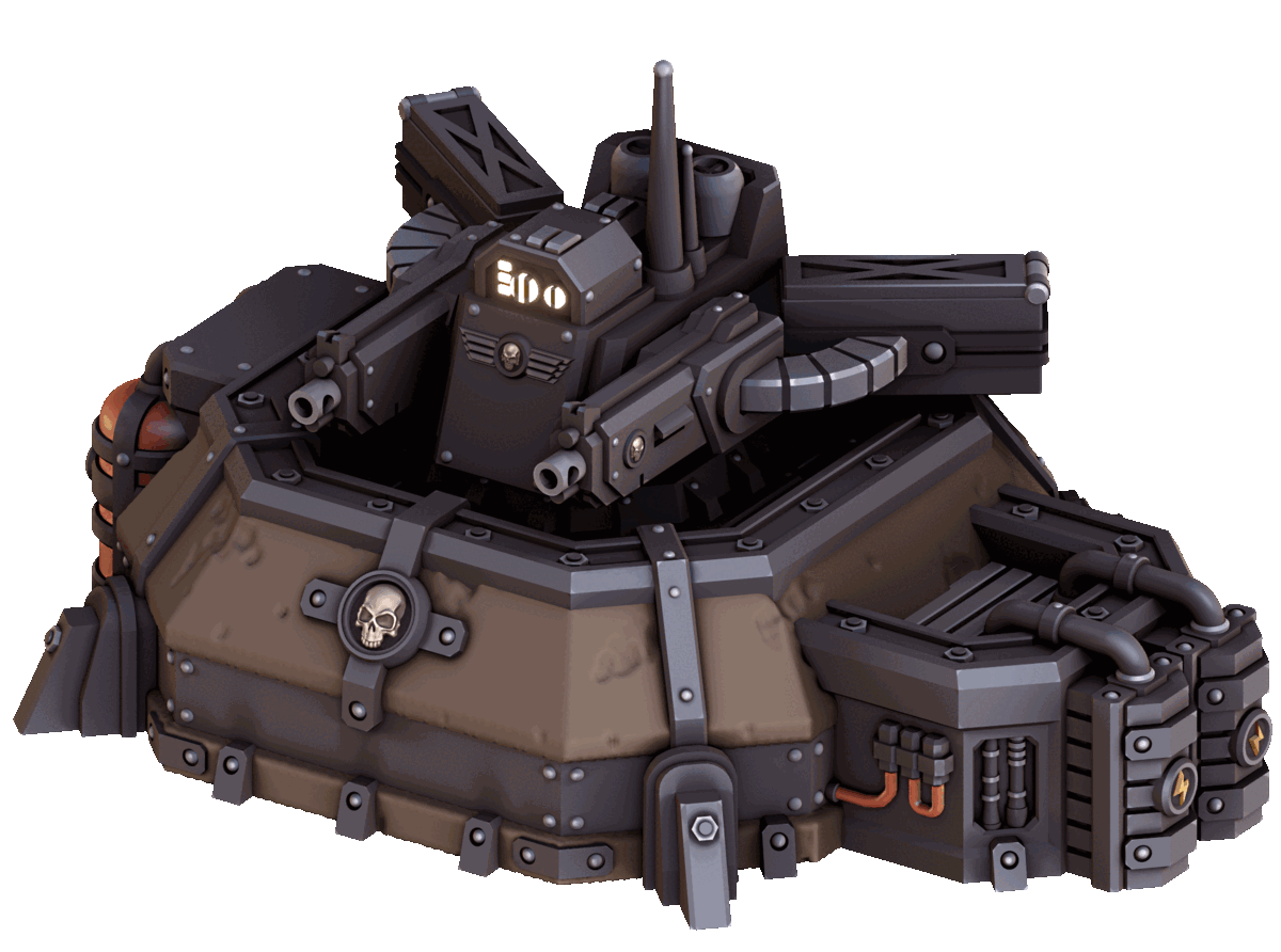 War scenery grimdark defense turret
