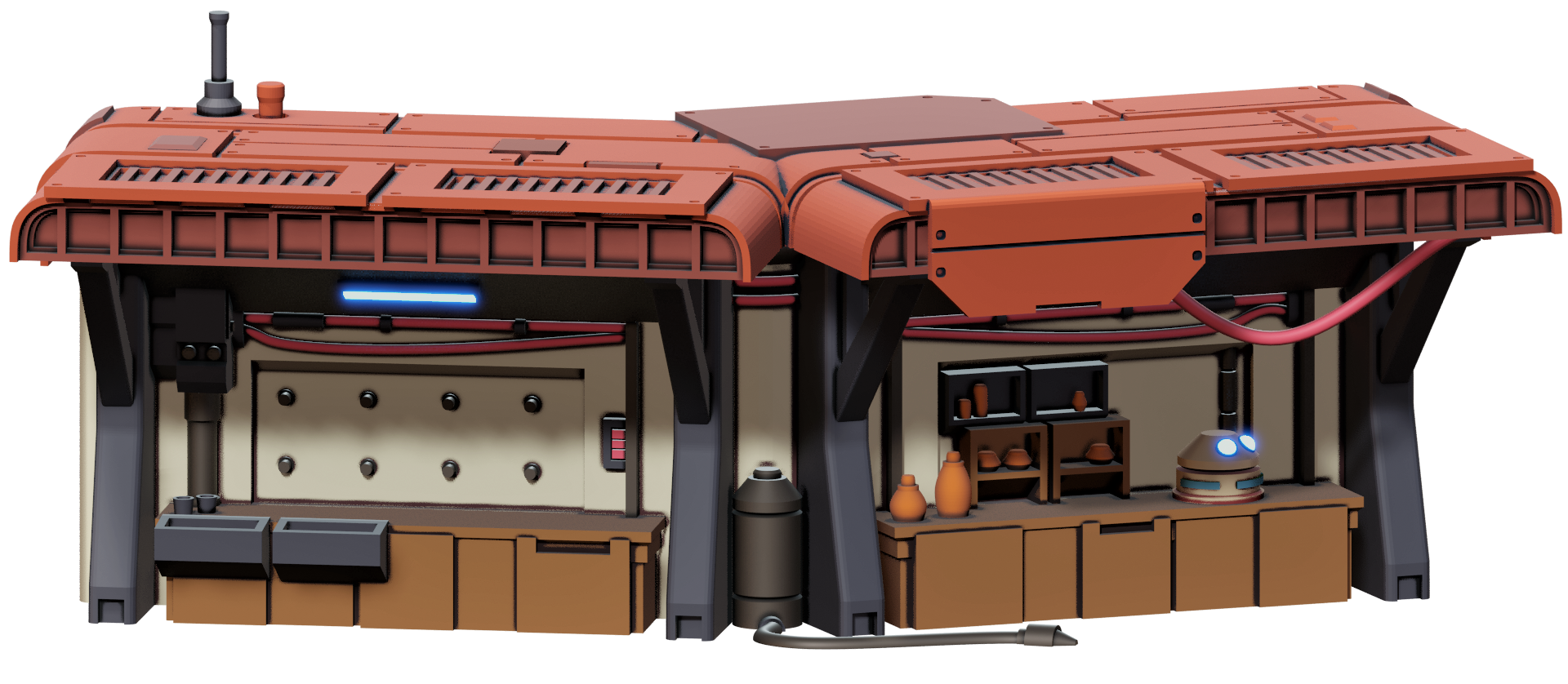 3D printable STL Star Wars Legion Terrain War Scenery Koboh Workshop