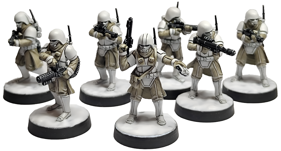 War Scenery Star Wars Legion Snow Troopers STL 3D printable