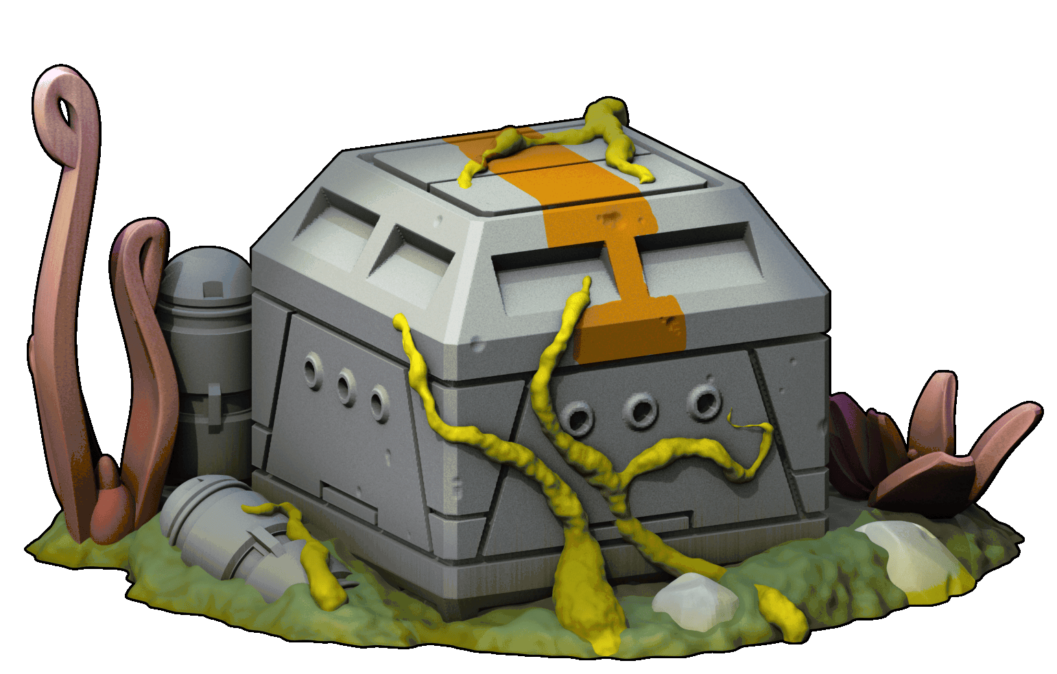 Rebel Star Wars Legion Jungle Scatter Terrain War Scenery STL 3D printable