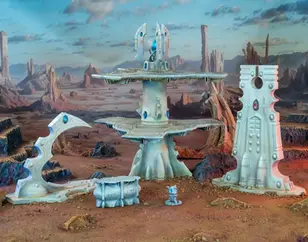 Elven Refugium Terrain STL by War Scenery Warhammer 40k Dawn of War Eldar