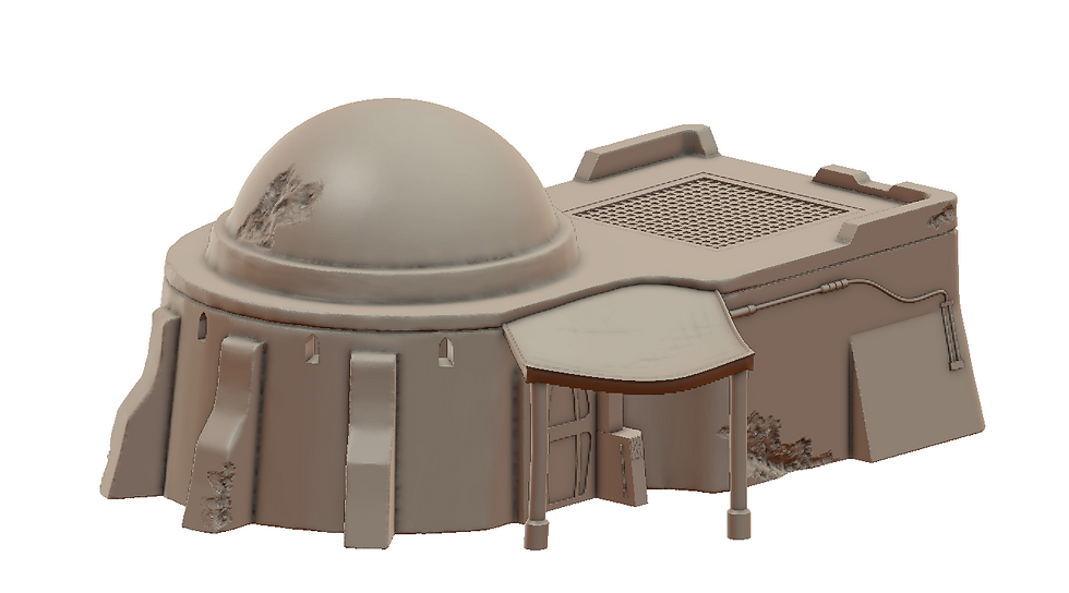 Thumbnail: 3D printable Sci Fi Desert House 2 War Scenery Star Wars Legion Tatooine