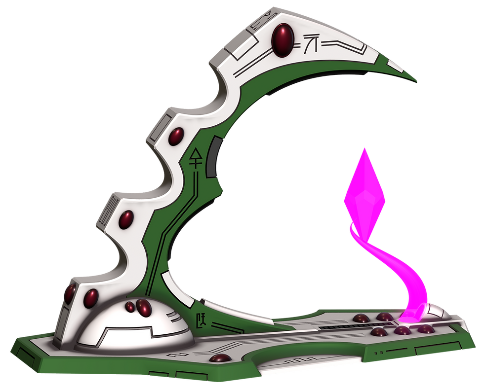 Thumbnail: Dawn of War Buildings 3D printable Eldar Warpgate STL War Scenery Warhammer 40k Terrain Elven Refugium