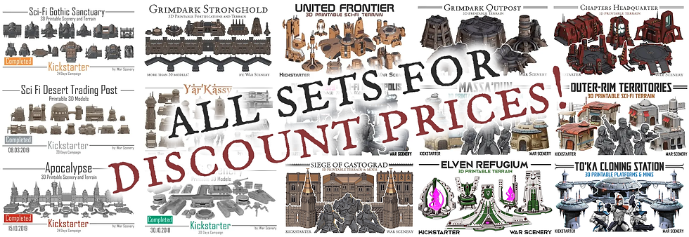 War Scenery Collections STL 3D printable