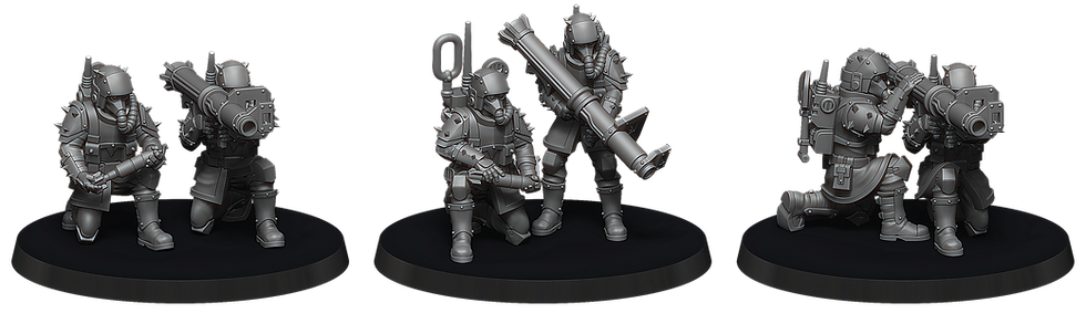 Thumbnail: 3D printable STL War Scenery Renegade Chaos Heretic Imperial Guard Rocket Launcher Panzerschreck STL