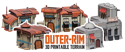 War Scenery Outer-Rim STL 3D printable