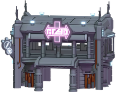 Sci-Fi 3D printable War Scenery District 1919 City Funhouse for Star Wars Legion