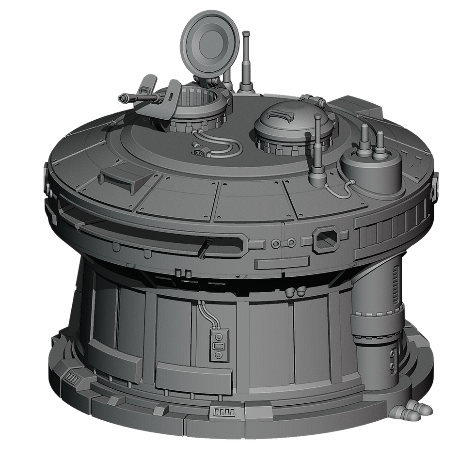 Thumbnail: 3D printable War Scenery Star Wars Legion Bunker STL Tabletop Wargaming Terrain