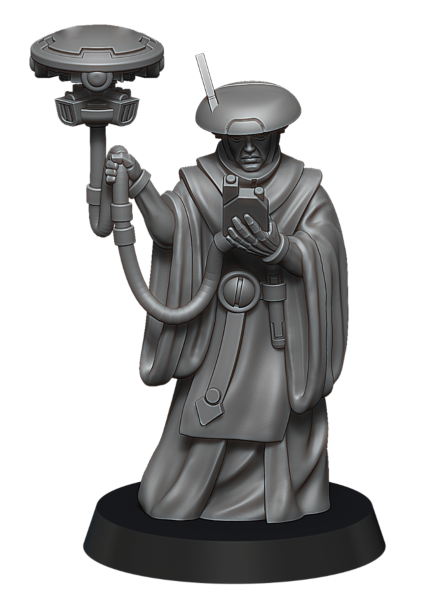 Thumbnail: 3D printable Gue'vesa Human Auxiliary Water Caste Diplomat Tau Warhammer 40k STL War Scenery