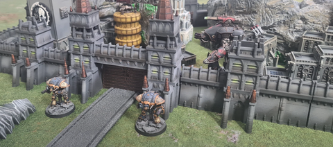3D printed Fortress Walls Apocalypse by War Scenery 