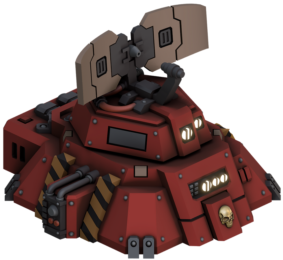 Miniaturbild: 3D printable 40k Dawn of War Space Marine Defense Communication Turret War Scenery