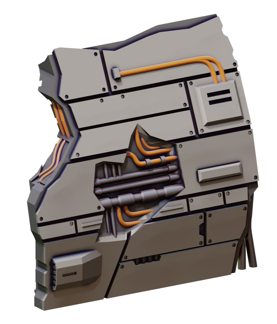 Miniaturbild: 3D printable Star Wars Legion Crashed Ship Remains War Scenery