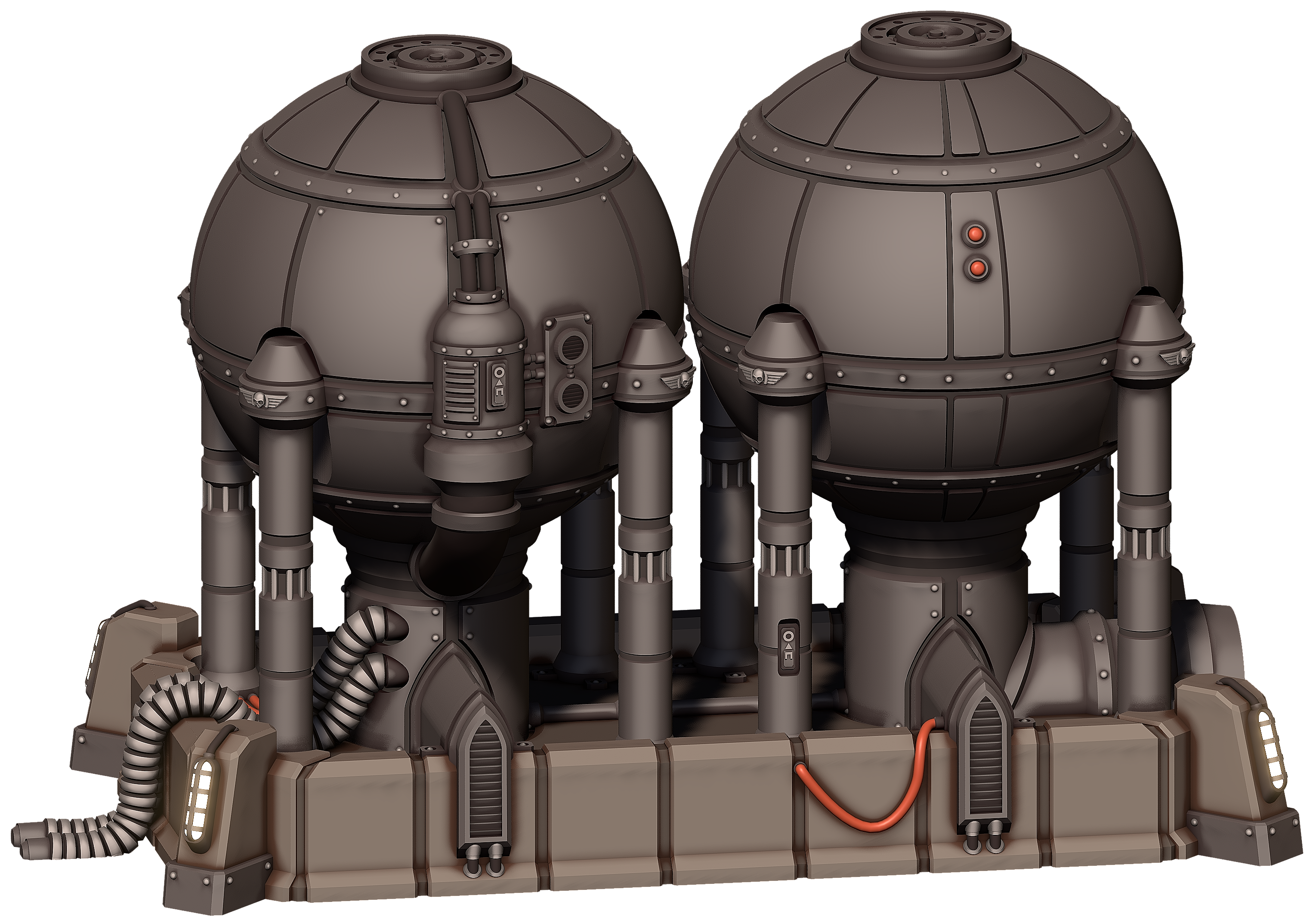 3D printable Imperial Silo STL Castograd War Scenery Warhammer 40k Terrain