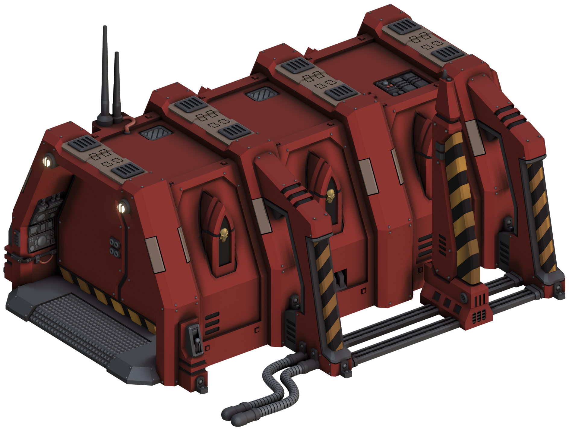 3D printable Warhammer 40k Terrain Dawn of War Space Marine Armoury War Scenery