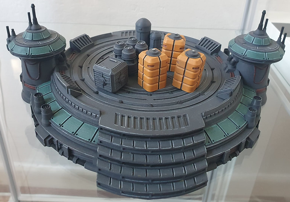 Thumbnail: 3D printed Star Wars Legion Massa'dun Landing Pad War Scenery