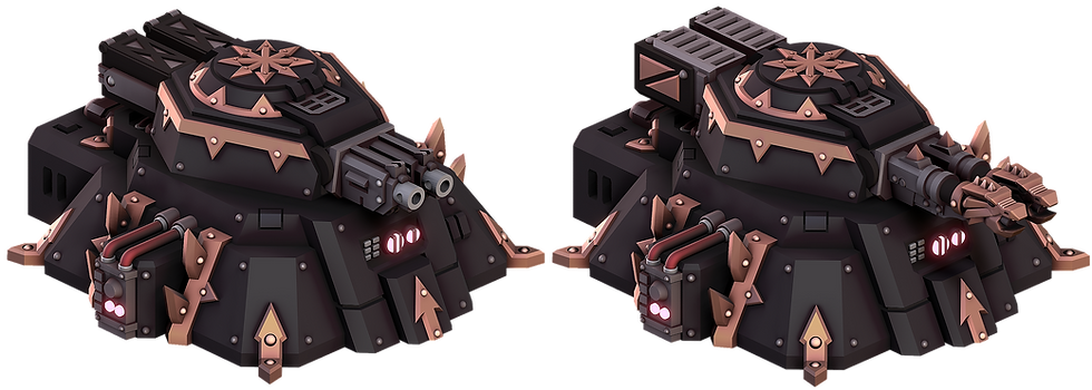 Thumbnail: Dawn of War Chaos Space Marine Building Bolter Turret STL War Scenery 3D printable Warhammer 40k