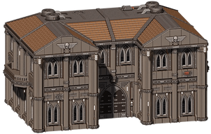 3D printable Imperial House Warhammer 40k STL War Scenery Castograd