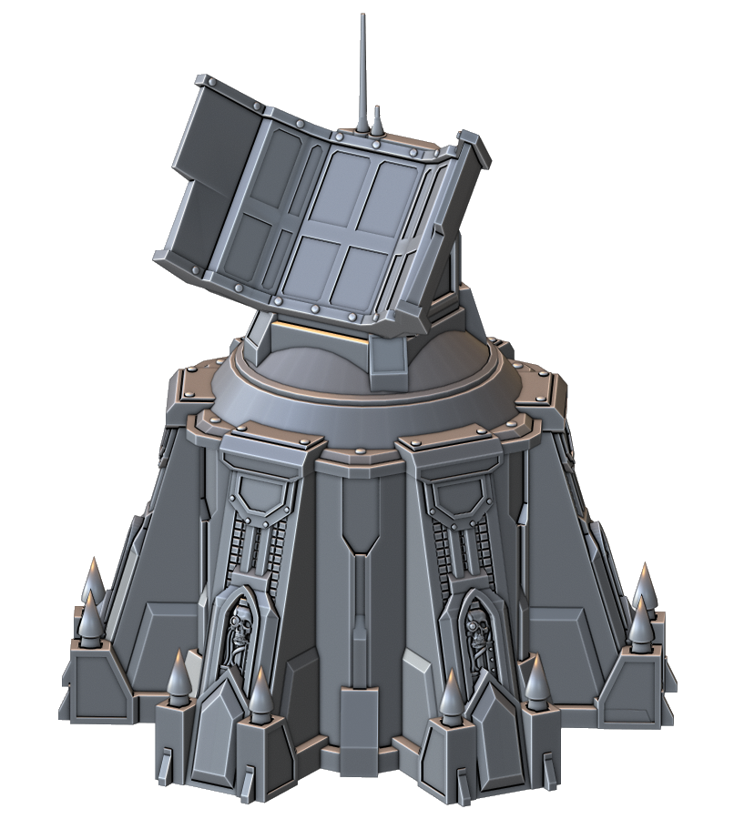 3D printable Radar Tower War Scenery