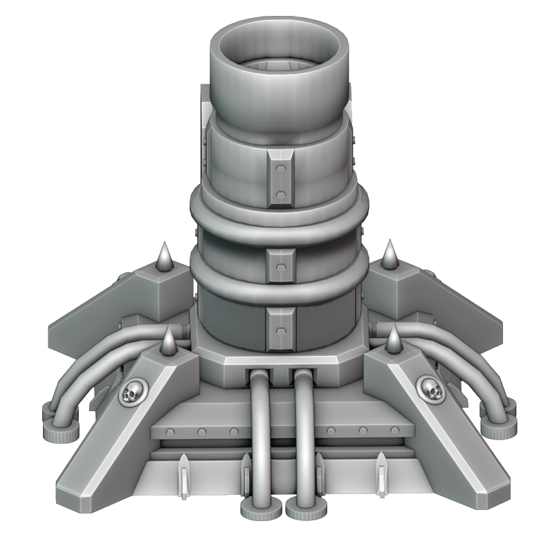 3D printable Plasma Generator Side War Scenery