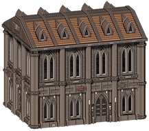 3D printable Imperial House Warhammer 40k STL War Scenery Castograd