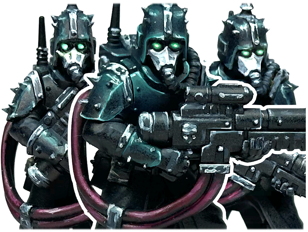 3D printable STL Chaos Renegade Veterans Heretic Guardsmen Traitor Militia Moebian Sixth War Scenery Warhammer 40k Darktide