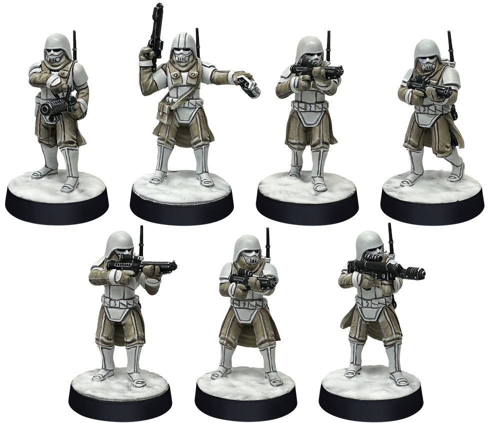 Miniaturbild: 3D printed STL Snowtrooper Star Wars Legion Ralph McQuarrie Concept Art Imperial War Scenery