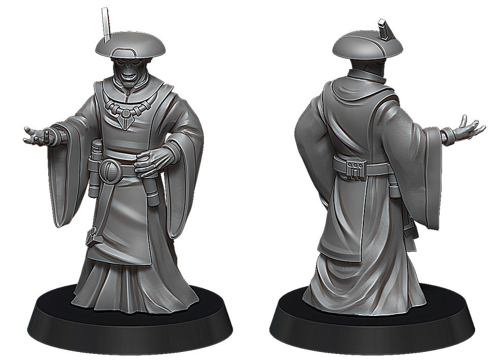 Miniaturbild: 3D printed Warhammer 40k Tau Watercaste Merchant Diplomat War Scenery United Frontier