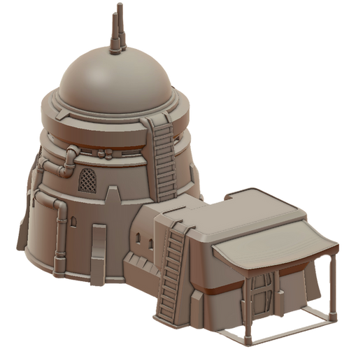 War Scenery | Desert Tower House