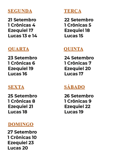 PLANO BÍBLICO DE LEITURA