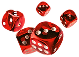 5 red dice
