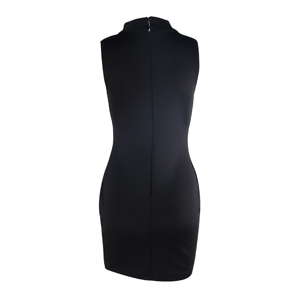 Thumbnail: Sleeveless Studded Geometric Party Dress