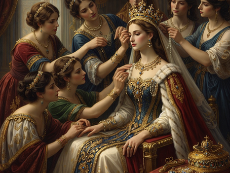 The Luxurious Routine of Queens: Adornments, Attendants, and the Path to the Grand Hall