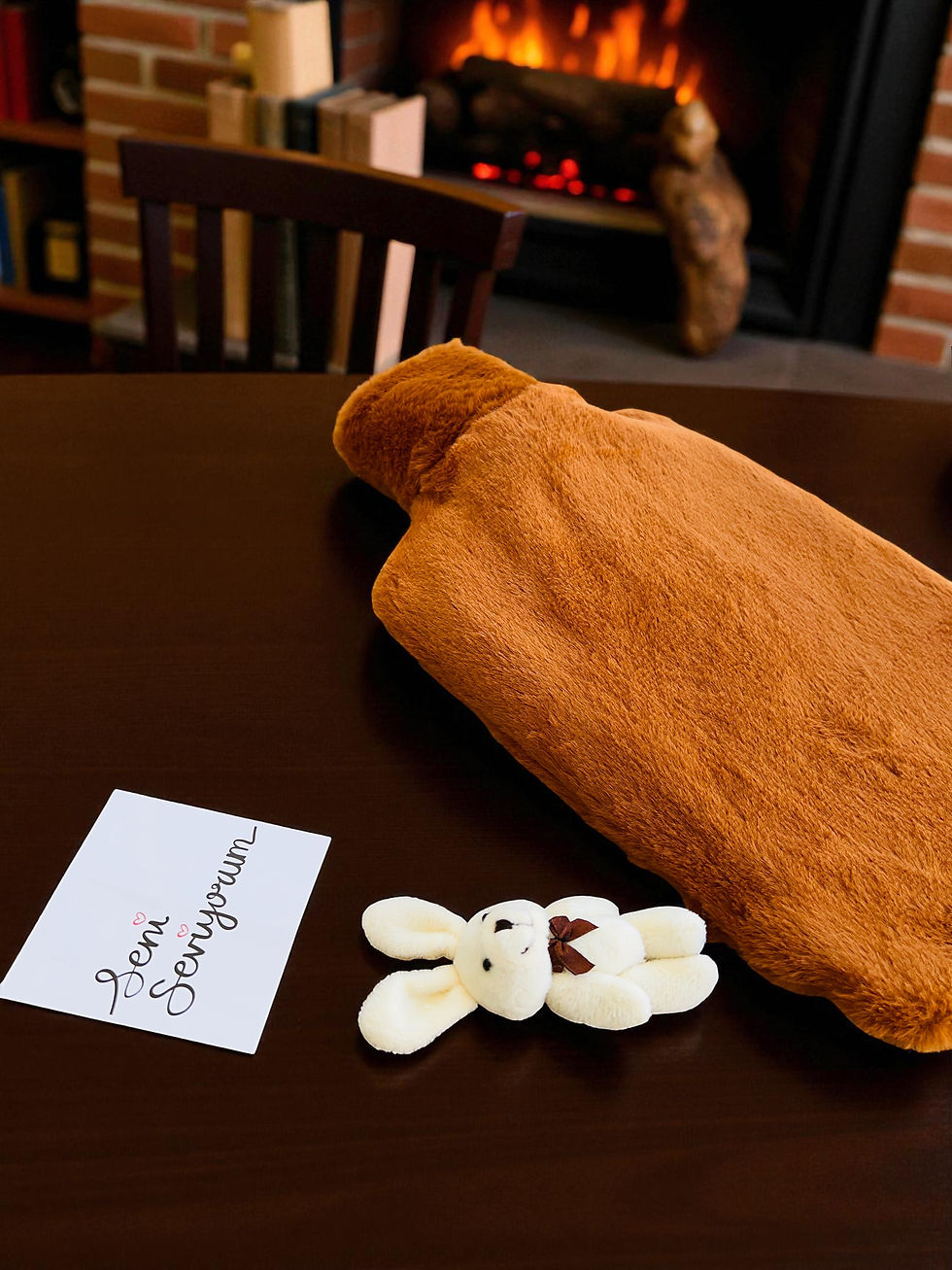 Küçük resim: Sıcak Su Torbası Taba, Tavşan Peluş, Seni Seviyorum Kartı ile Beraber Hediye