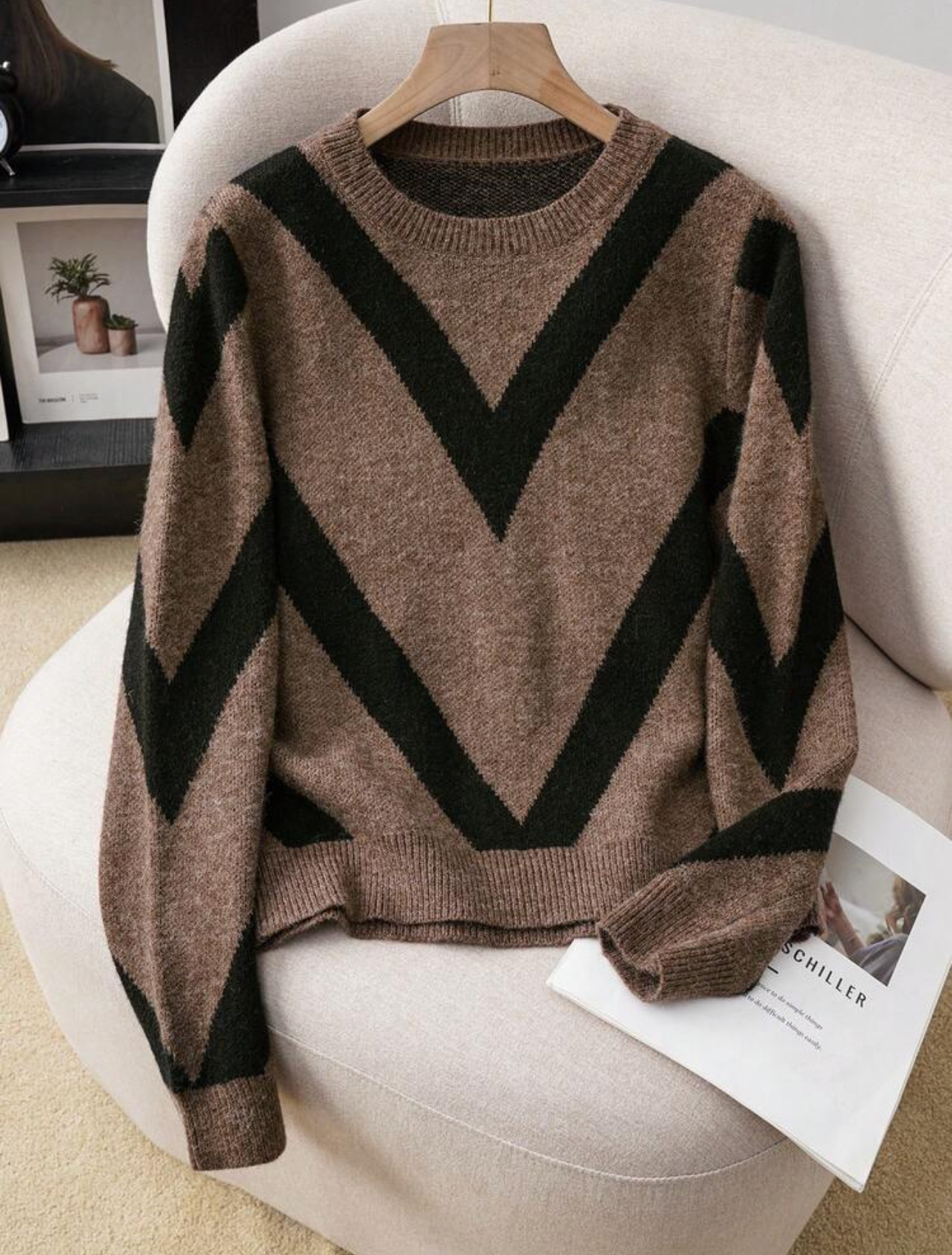 Long sleeve top knit pullover