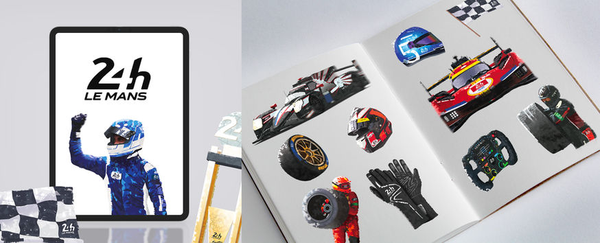 Illustration véhicules 24h du mans par thomas arnaud